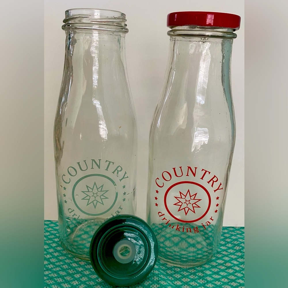 Vintage milk bottle replicas
